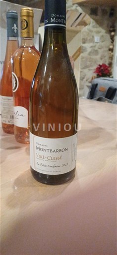 Bourgogne Viré-clessé Domaine Montbarbon La Petite Condemine 2022