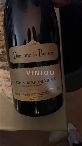 Thung lũng Rhône Côtes-du-rhône-villages Domaine S Bouzons Bien Luné 2018