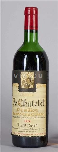 Bordeaux Saint-Émilion Grand Cru Château Le Chatelet 1976