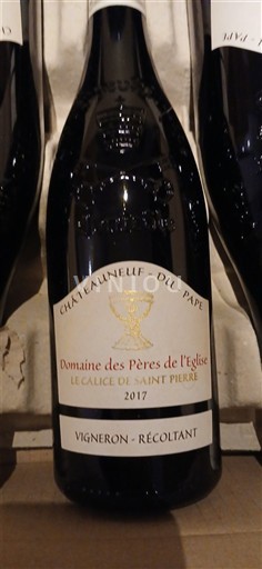 Rhônen laakso Châteauneuf-du-Pape Domaine S Pères de l'Église Le Calice de Saint Pierre 2017