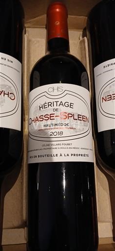 Bordeaux Haut-Médoc Chasse-Spleen Héritage de Chasse-Spleen 2018
