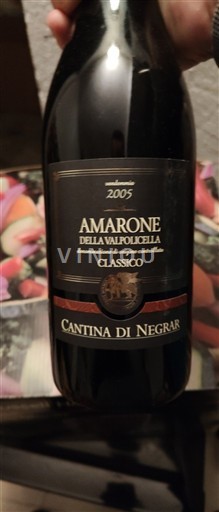 Veneto Amarone della Valpolicella Cantina di Negrar Classico 2005