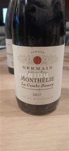 Burgundy Monthélie Domaine Germain La Combe Danay 2017