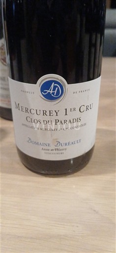 Borgogna Mercurey Premier Cru Domaine Reault Clos du Paradis 2016