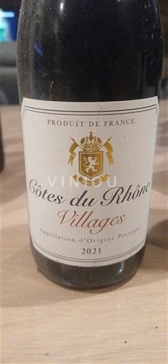 Thung lũng Rhône Côtes-du-rhône-villages Inconnu 2021