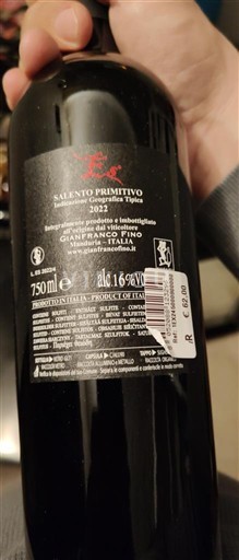 Puglia Primitivo del Salento Gianfranco Fino Es 2022