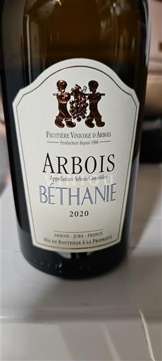 Jura Arbois Fruitière Vinicole d'Arbois Béthanie 2020