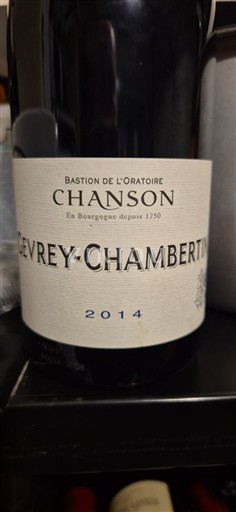 Borgogna Gevrey-Chambertin Chanson 2014