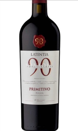 Apulië Primitivo di Puglia Latentia Novantaceppi 90 Niet-geïntegreerd