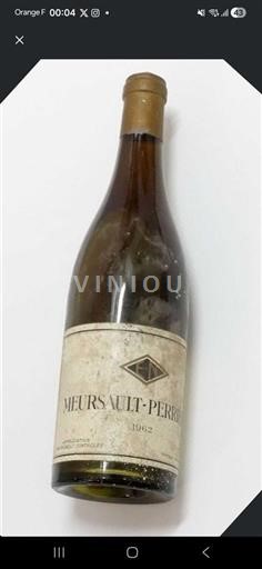 Vinhos Blanc sec Meursault-Perrières 1962 França Borgonha Não especificado AOC Premier Cru