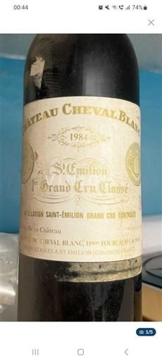 Bordeaux Saint-Émilion Grand Cru Grand Cru Château Cheval Blanc 1984