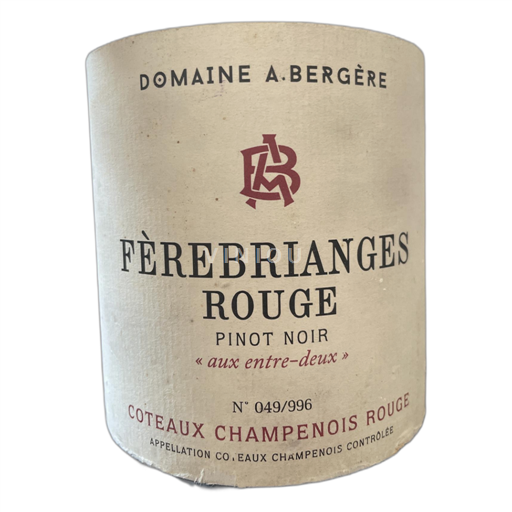 Champaña Coteaux champenois Domaine A. Bergère 2018
