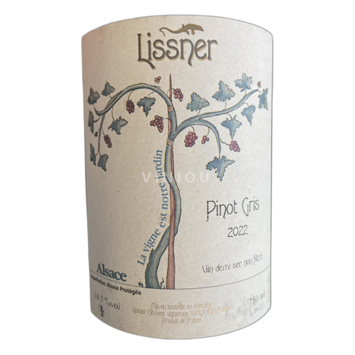 Alsácia Não especificado Lissner Pinot Gris 2022