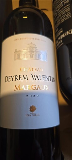 Bordeaux Margaux Château Deyrem Valentin 2020