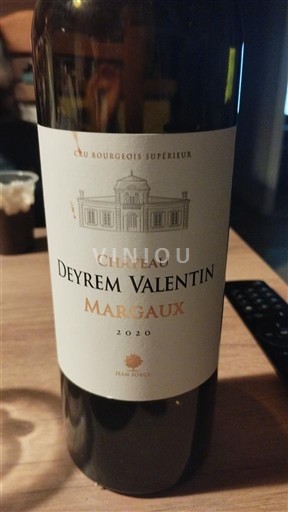 Bordeaux Margaux Château Deyrem Valentin 2020