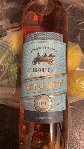 Sydvestfrankrig Fronton Comte de Négret Grande Réserve 2018