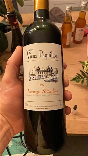 Bordeaux Montagne-saint-émilion Château Vieux Paquillon 2014