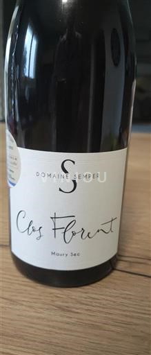 Roussillon Maury sec Domaine Semper Clos Florent 2023