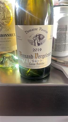 Bourgogne Pernand-vergelesses Premier Cru Domaine Pavelot Sous Frétille 2019