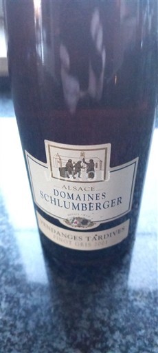Alsace Vendanges Tardives Domaine Domaines Schlumberger Pinot Gris Icke årgångsbetecknad