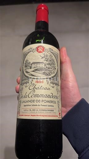 Bordeaux Lalande-de-Pomerol Château La Commanderie 1996