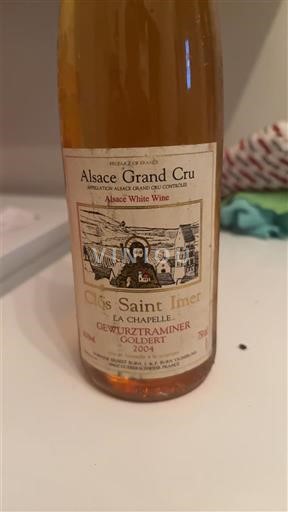 Alsacia No especificado Grand Cru Clos Saint Imer La Chapelle Gewurztraminer 2004