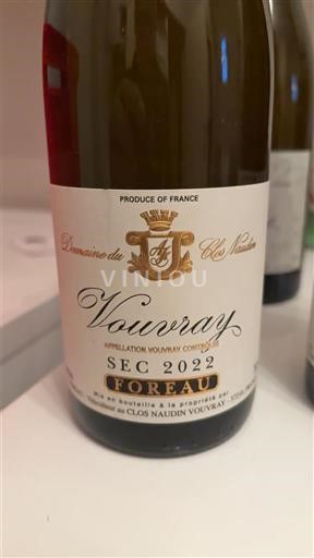 Valle della Loira Vouvray Domaine Clos Naudin Foreau 2022