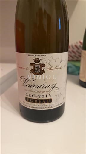 Valle della Loira Vouvray Domaine Clos Naudin Foreau 2015
