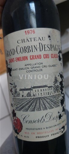 Bordeaux Saint-Émilion Grand Cru Grand Cru Château Grand-Corbin-Despagne 1976