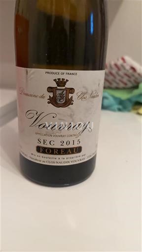 Valle della Loira Vouvray Domaine Clos Naudin Foreau 2015