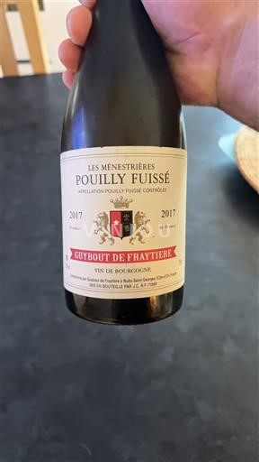 Burgundy Pouilly-Fuissé Guybout de Fraytière Les Ménestrières 2017