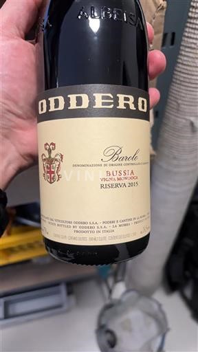 Piemonte Barolo Oddero Bussia Vigna Mondoca Riserva 2015