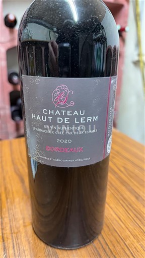 Bordeaux Château Haut de Lerm 2020