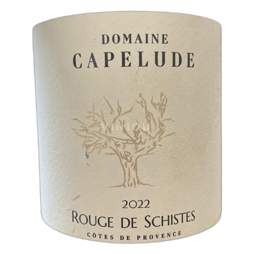 Provansa Côtes-de-Provence Domaine Capelude Rouge de Schistes 2022