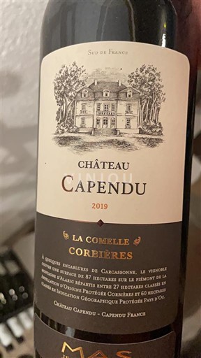 Languedoc Corbières Château Capendu La Comelle 2019