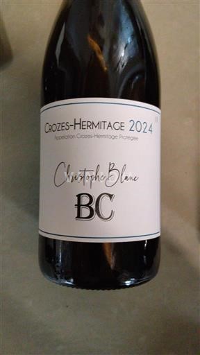 Vallée du Rhône Crozes-hermitage Christophe Blanc BC 2024