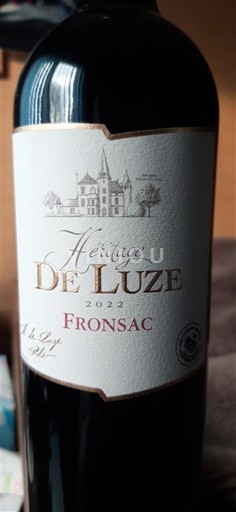 Bordeaux Fronsac De Luze Héritage 2022
