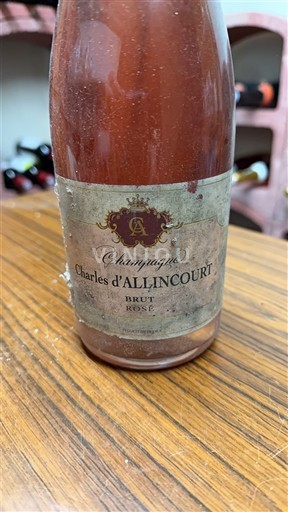 Šampanja Šampanjec Charles d'Allincourt Neleten.