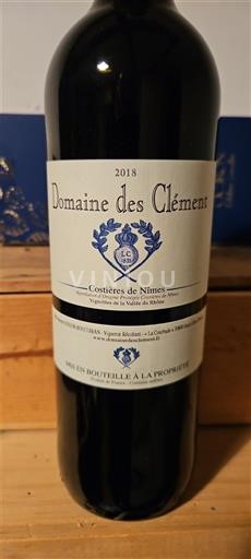 Thung lũng Rhône Costières-de-nîmes Domaine S Clément 2018