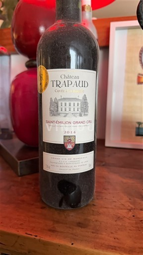 Bordeaux Saint-Émilion Grand Cru Château Trapaud Laurence 2014