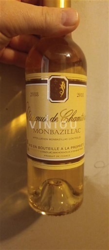 Lounais-Ranska Monbazillac Marquis de Chambar 2018