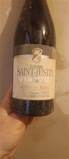 Rhône Valley Côtes-du-Rhône Domaine Saint-Justin 2009