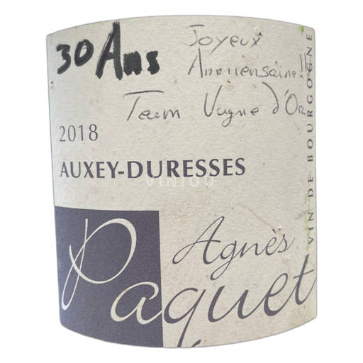 Bourgondië Auxey-Duresses Agnès Paquet 2018