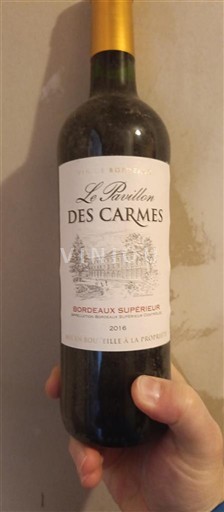 Bordeaux Bordeaux superiore Le Pavillon des Carmes 2016