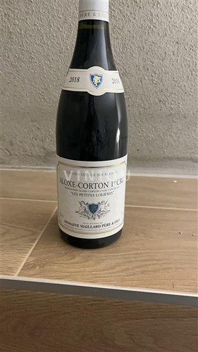 Borgogna Aloxe-Corton Premier Cru Domaine Maillard Père & Fils Les Petites Lolieres 2018