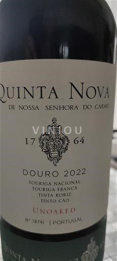 Douro Quinta Nova de Nossa Senhora do Carmo Unoaked 2022