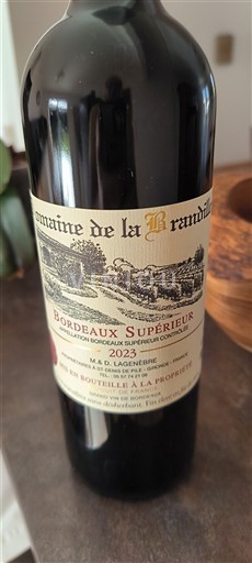 Bordeaux Bordeaux Supérieur Domaine La Brandille 2023
