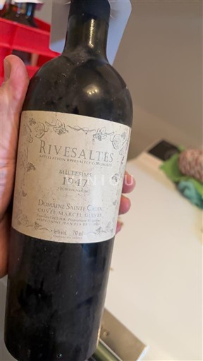 Roussillon Rivesaltes Domaine Sainte Croix Marcel Geffroy 1947