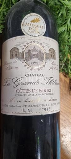 Bordeaux Côtes-de-bourg Château Les Grands Thibaut 1997