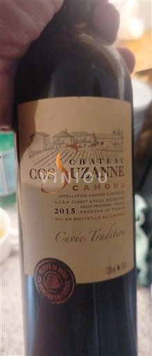 Sydvestfrankrig Cahors Château Cos Suzanne Tradition 2015